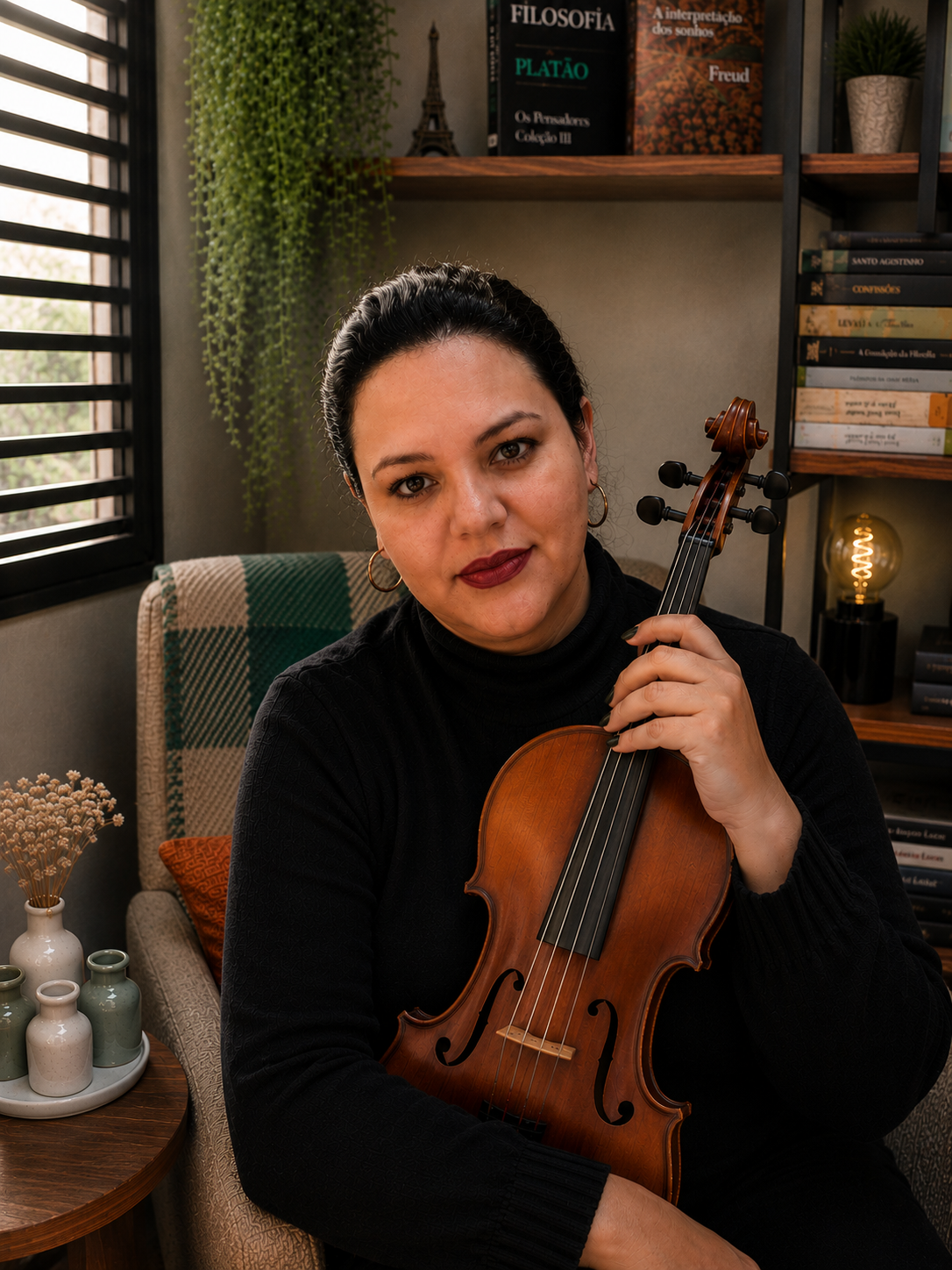 Ana Carolina Braga com seu violino